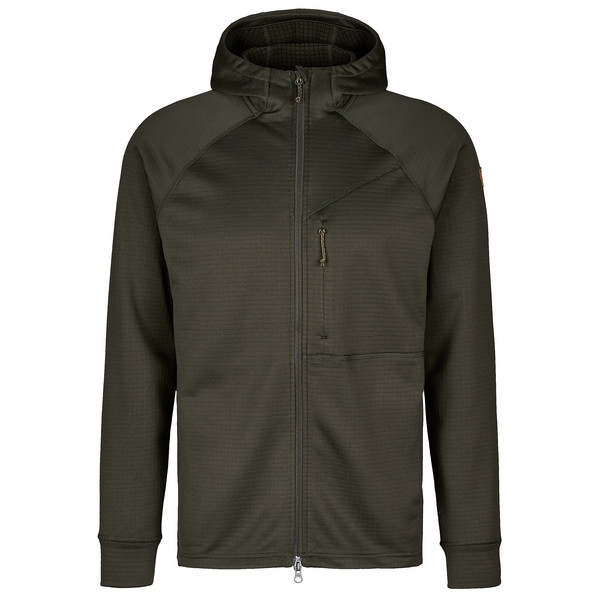 ABISKO GRID FLEECE HOODIE M Herren - Fleecejacke-DEEP FOREST