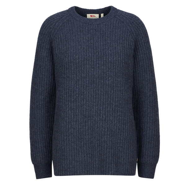 ÖVIK RIB SWEATER W Damen - Wollpullover-NAVY