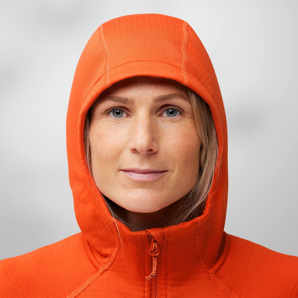 Fjällräven ABISKO GRID FLEECE HOODIE W Damen - Fleecejacke Ansicht 14