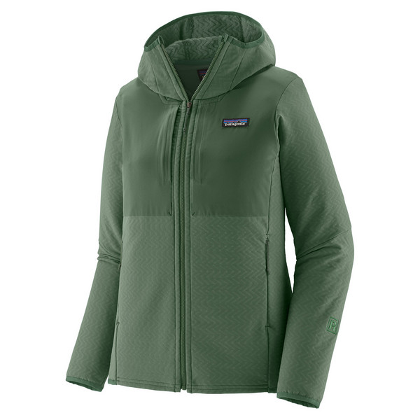W'S R2 CROSSSTRATA HOODY Damen - Softshelljacke-CANOPY GREEN