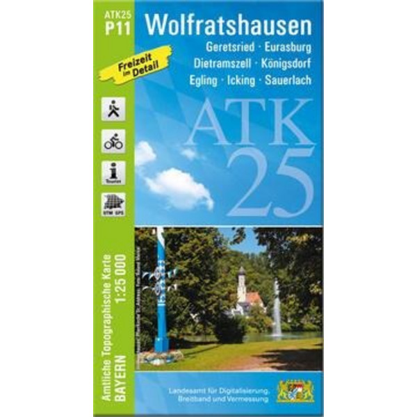 ATK25-P11 WOLFRATSHAUSEN - Wanderkarte Ansicht 1