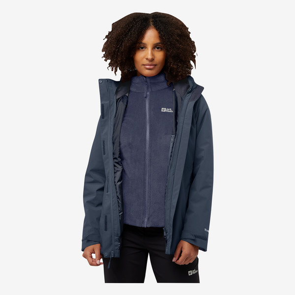 Jack Wolfskin ROTWAND 3IN1 JKT W Damen - Doppeljacke Ansicht 6