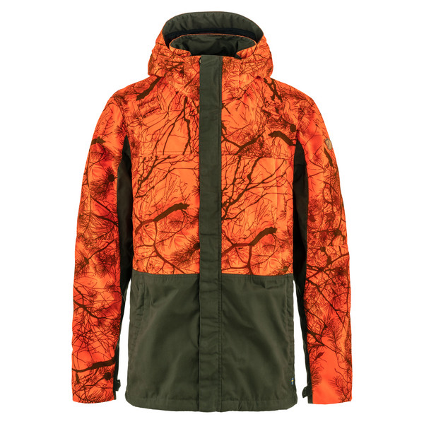 DREV HYBRID JACKET M Herren - Jagdjacke-DEEP FOREST-ORANGE MULTI CAMO