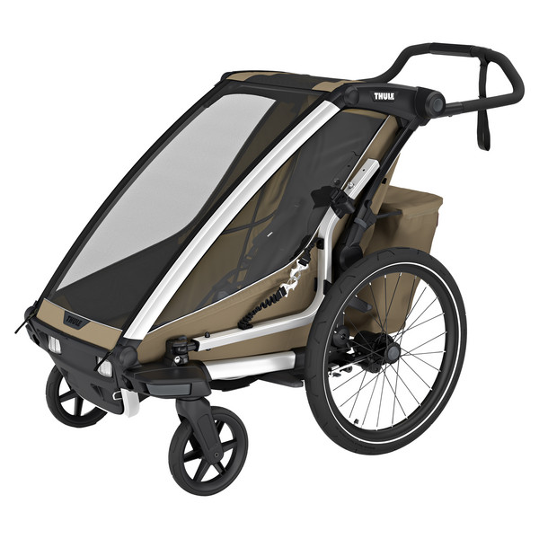Thule CHARIOT CROSS SINGLE FADED KHAKI - Fahrradanhänger Ansicht 1