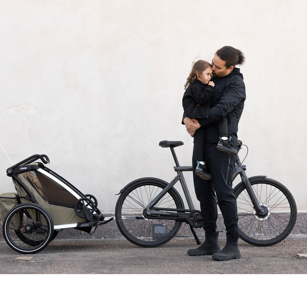 Thule CHARIOT CROSS SINGLE FADED KHAKI - Fahrradanhänger Ansicht 12