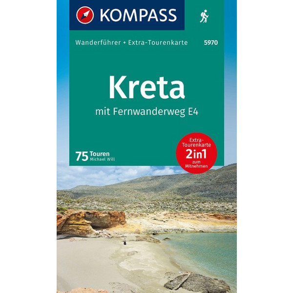 WANDERFÜHRER KRETA MIT WEITWANDERWEG E4, 75 TOUREN