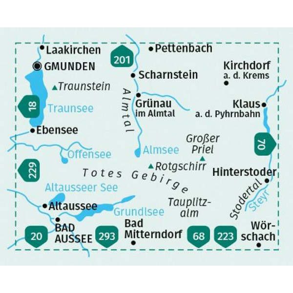 KOMPASS WANDERKARTE 19 TOTES GEBIRGE, ALMTAL, STODERTAL Ansicht 2