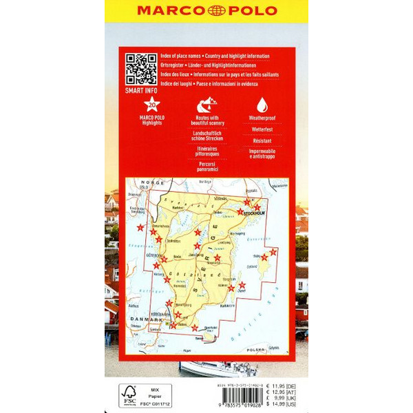 MARCO POLO REISEKARTE SCHWEDEN SÜD 1:325.000 - Straßenkarte Ansicht 2
