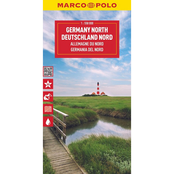 MARCO POLO REISEKARTE DEUTSCHLAND NORD 1:550.000 - Straßenkarte Ansicht 1