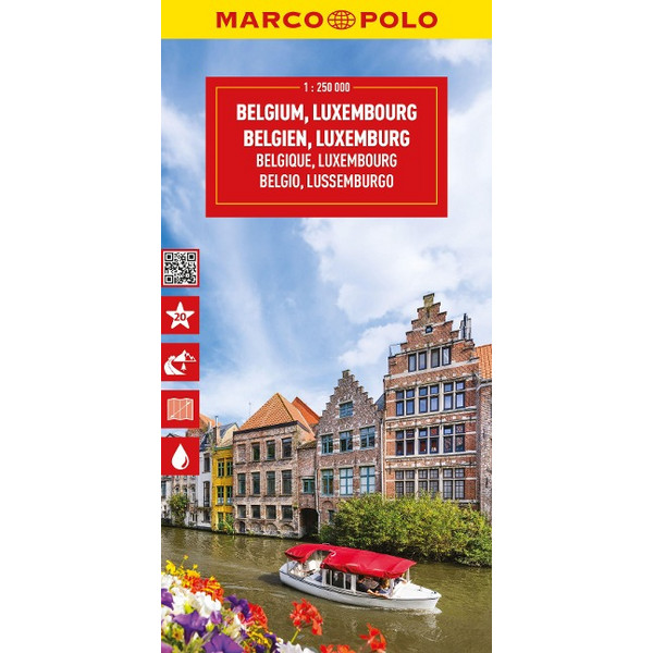 MARCO POLO REISEKARTE BELGIEN, LUXEMBURG 1:250.000 - Straßenkarte Ansicht 1