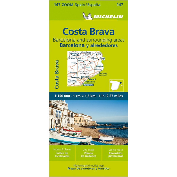COSTA BRAVA, BARCELONA UND UMGEBUNG - Straßenkarte