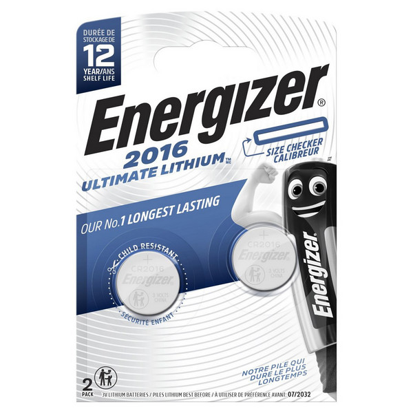 Energizer ULTIMATE LITHIUM 3V CR2016 KNOPFZELLEN - Batterien Ansicht 1