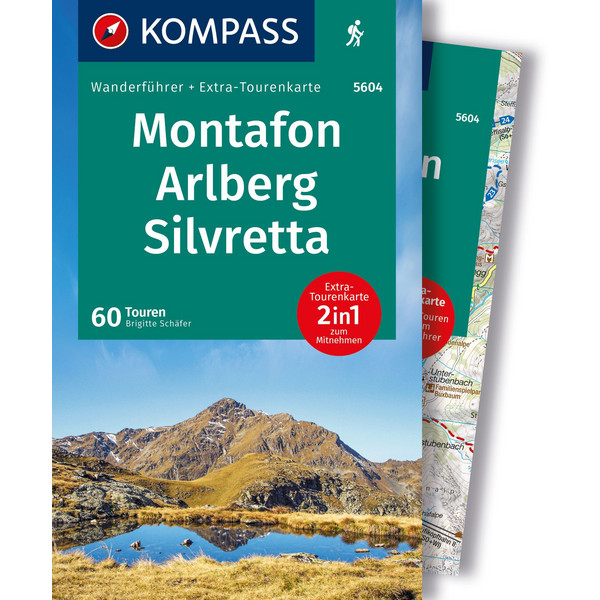 KOMPASS WANDERFÜHRER MONTAFON, ARLBERG, SILVRETTA, 60 TOUREN Ansicht 1