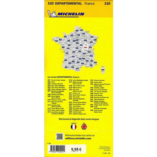 MICHELIN BURGUND OST - Straßenkarte Ansicht 2