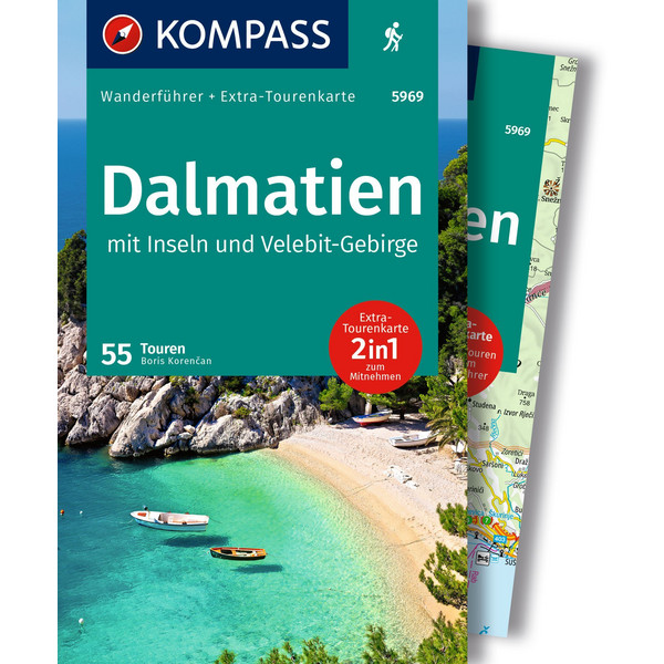 KOMPASS WANDERFÜHRER DALMATIEN MIT INSELN Ansicht 1
