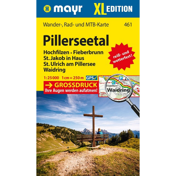 WANDERKARTE PILLERSEETAL XL 1:25.000