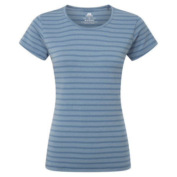 GROUNDUP STRIPE WMNS TEE Damen - Funktionsshirt-BLUEFIN STRIPE