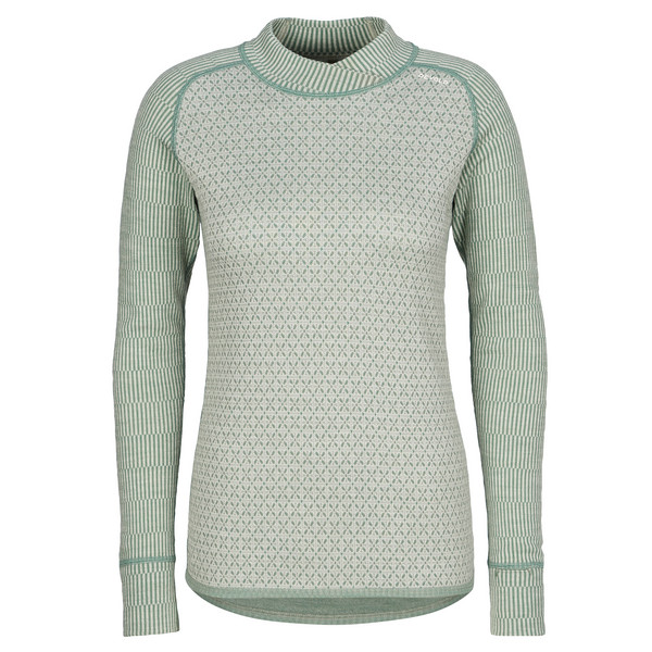 KVITEGGA MERINO 230 CROSS NECK W Damen - Baselayer-Shirt-RAW WHITE