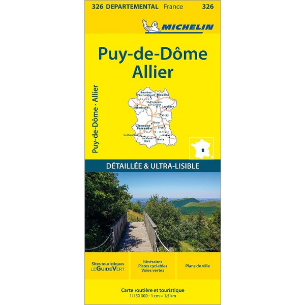 AUVERGNE - ZENTRALMASSIV - Straßenkarte