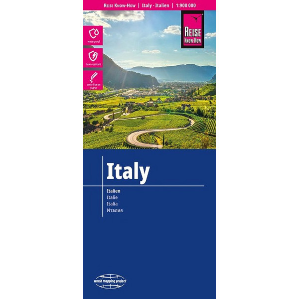 REISE KNOW-HOW LANDKARTE ITALIEN / ITALY (1:900.000) - Straßenkarte Ansicht 1