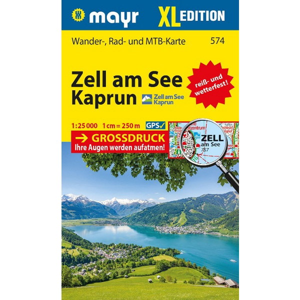 MAYR WANDERKARTE ZELL AM SEE, KAPRUN XL 1:25.000 Ansicht 1