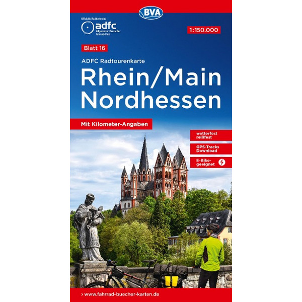 16 RHEIN/MAIN NORDHESSEN 1:150.000 - Fahrradkarte
