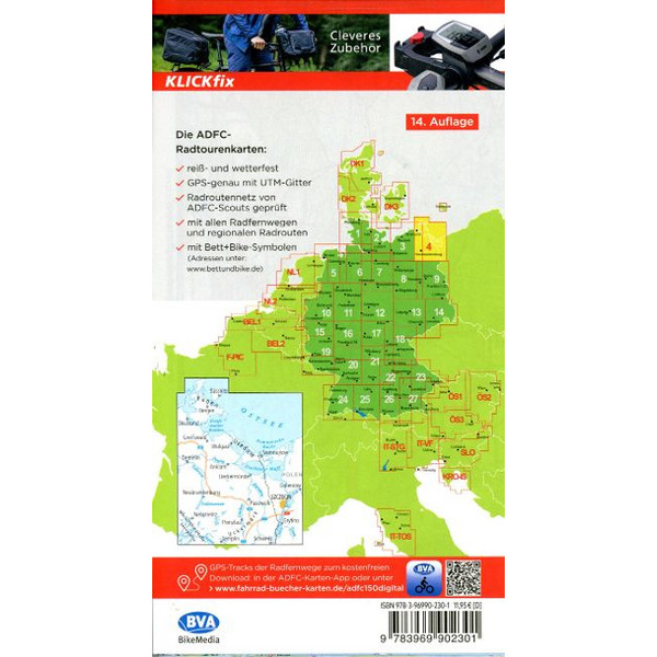 ADFC-RADTOURENKARTE 4 RÜGEN/USEDOM VORPOMMERN 1:150.000 - Fahrradkarte Ansicht 2