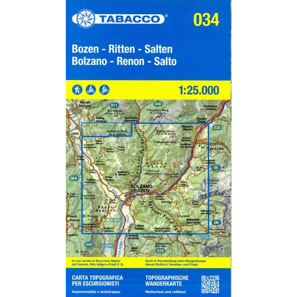 WANDERN BOZEN-RITTEN-SALTEN-BOLZANO-RENON-SALTO - Wanderkarte