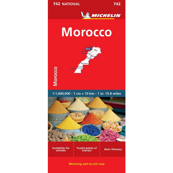 MAP AFRICA MOROCCO - Straßenkarte