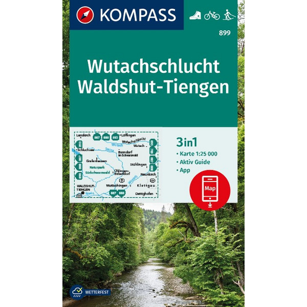 WANDERKARTE 899 WUTACHSCHLUCHT, WALDSHUT-TIENGEN