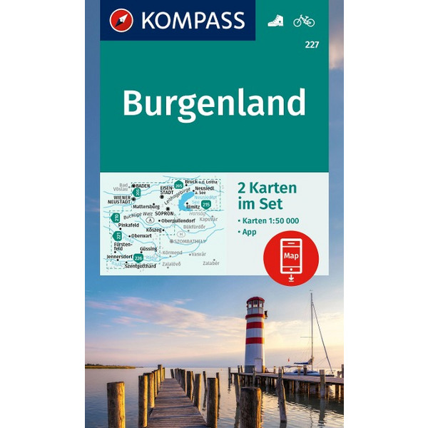 WANDERKARTEN-SET 227 BURGENLAND (2 KARTEN) 1:50.000