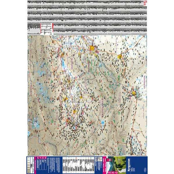 REISE KNOW-HOW LANDKARTE KIRGISISTAN / KYRGYZSTAN 1:700.000 - Straßenkarte Ansicht 2