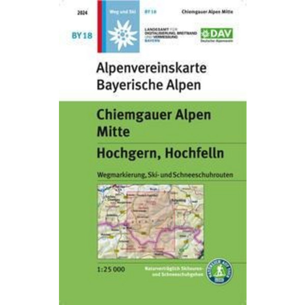 ALPEN MITTE, HOCHGERN, HOCHFELLN - Wanderkarte