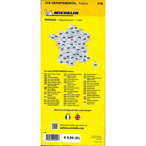 MICHELIN LOIRE-TAL - Straßenkarte Ansicht 2