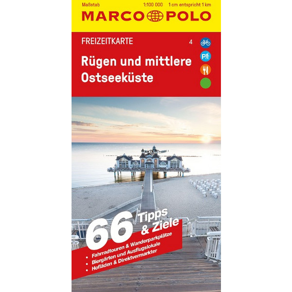 POLO FREIZEITKARTE 4 RÜGEN UND MITTLERE OSTSEEKÜSTE
