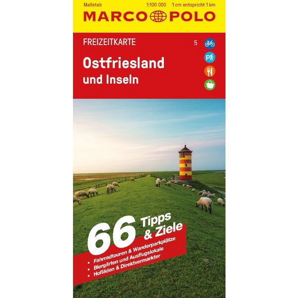 POLO FREIZEITKARTE 5 OSTFRIESLAND UND INSELN 1:100.000