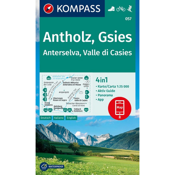 WANDERKARTE 057 ANTHOLZ, GSIES, ANTERSELVA