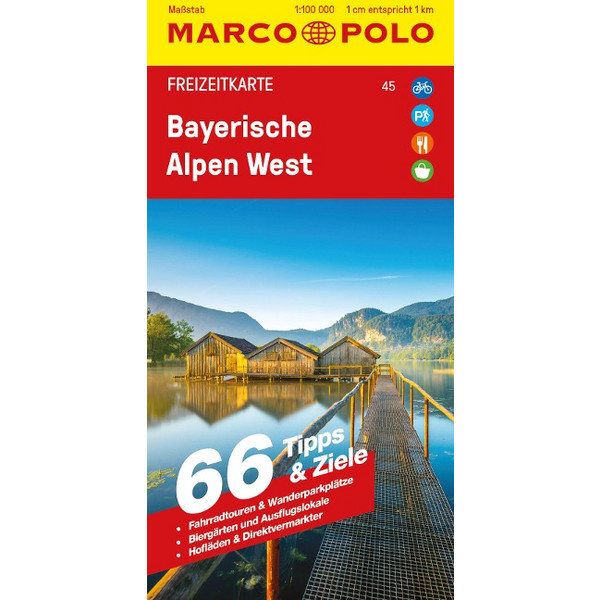 POLO FREIZEITKARTE 45 BAYERISCHE ALPEN WEST 1:100.000