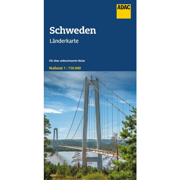 ADAC LÄNDERKARTE SCHWEDEN 1:750.000 - Straßenkarte Ansicht 1