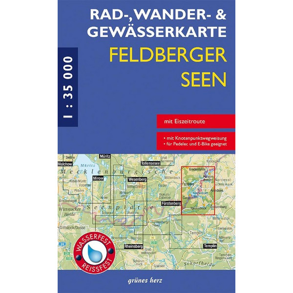 WANDER- UND GEWÄSSERKARTE FELDBERGER SEEN