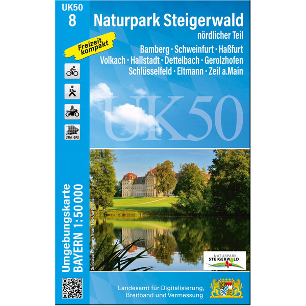 UK50-8 NATURPARK STEIGERWALD, NÖRDLICHER TEIL Ansicht 1