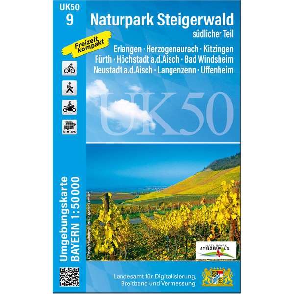 UK50-9 NATURPARK STEIGERWALD, SÜDLICHER TEIL Ansicht 1
