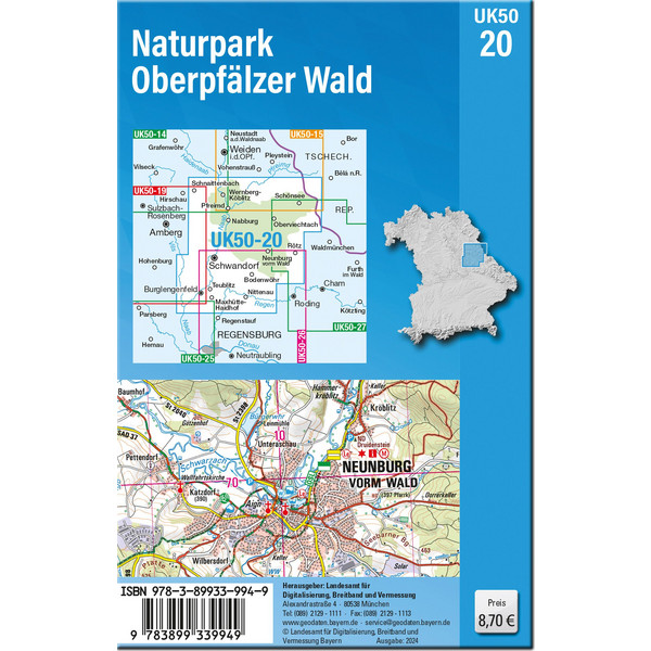 UK50-20 NATURPARK OBERPFÄLZER WALD Ansicht 2