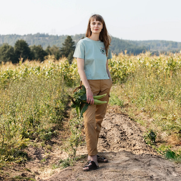 Fjällräven FJÄLLBLOMSTER LOGO T-SHIRT W Damen - T-Shirt Ansicht 10