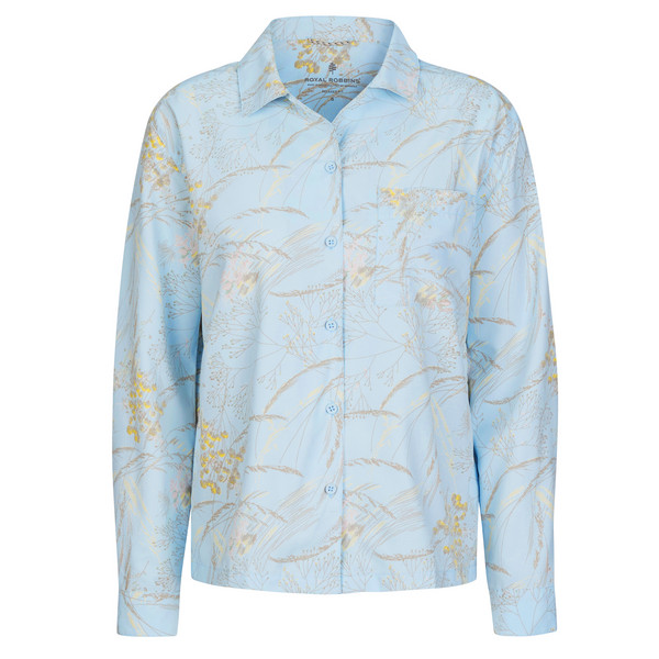 W EXPEDITION III L/S Damen - Outdoor Bluse-SKYWAY MEADOW PT