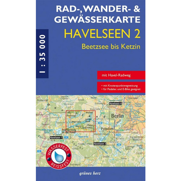 WANDER- UND GEWÄSSERKARTE HAVELSEEN 2