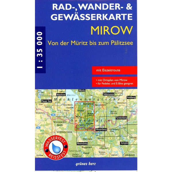 RAD-, WANDER- UND GEWÄSSERKARTE MIROW Ansicht 1