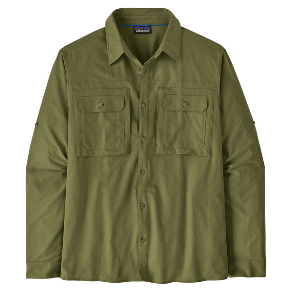 M'S L/S SELF GUIDED SUN SHIRT Herren - Outdoor Hemd-CAPER GREEN