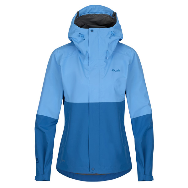 DOWNPOUR JACKET WMNS Damen - Regenjacke-BLUEBIRD/DARK BLUEBIRD