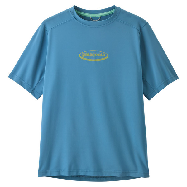 K'S CAP SW T-SHIRT Kinder - Funktionsshirt-95 OVAL LOGO: SHORE BLUE